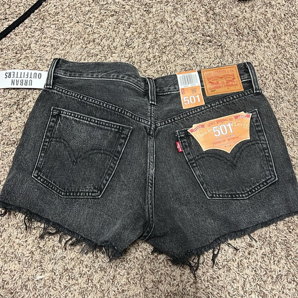 Levi's Black Jean Shorts